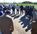 Puerto San Martín inauguró otro tramo pavimentado de calle Héroes de Malvinas, en el límite con Timbúes