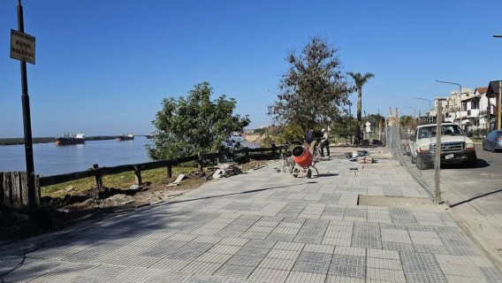 La Municipalidad de San Lorenzo transforma en una moderna rambla el tramo sur de su balcón al río Paraná