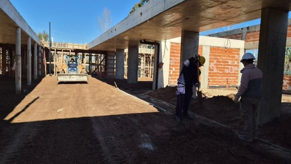 Roldán avanza con la construcción del edificio propio de la Escuela Secundaria Nº 730