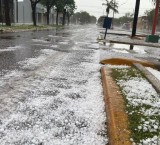 Fuerte temporal de granizo en localidades de Santa Fe: piedras del tamaño de un huevo, destrozos y cortes de luz