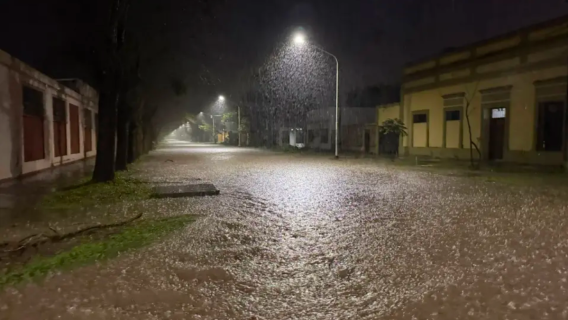 Temporal en el norte de Santa Fe: cayeron 120 milímetros de lluvia en menos de dos horas