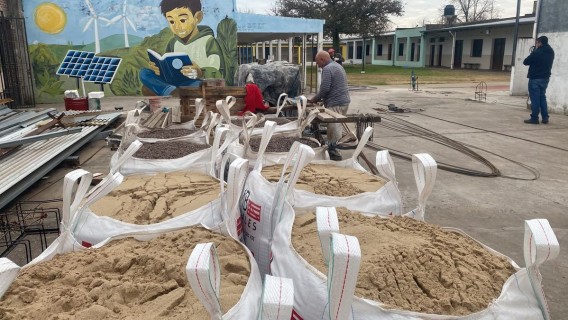 Comenzaron las obras de ampliación del taller de la Escuela Técnica de San Gregorio