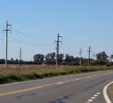 La nueva conexión de la red eléctrica en el sur provincial avanza hacia su etapa final