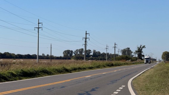 La nueva conexión de la red eléctrica en el sur provincial avanza hacia su etapa final