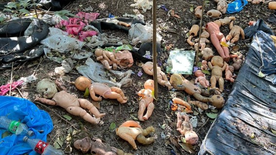 Macabro hallazgo en Villa Gobernador Gálvez: fotos de niñas y muñecos de bebés en una reserva natural