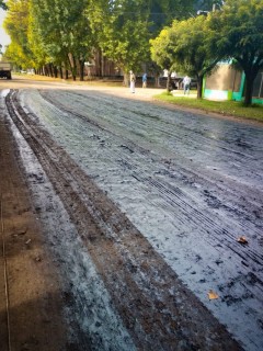 Avanza la urbanización en La Violeta con nuevas calles pavimentadas