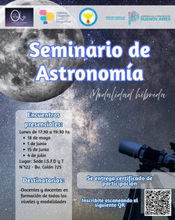 Enseñar astronomía desde la experiencia: lanzan un nuevo seminario en Pergamino